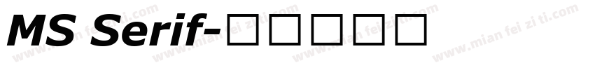 MS Serif字体转换